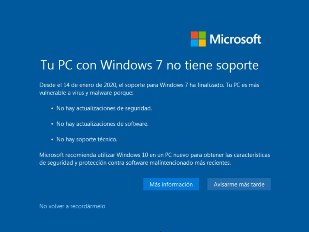 Fin De Soporte De Windows 7 Ccoapoyo Soluciones Tecnológicas Integrales 3990